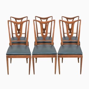 Italian Dining Chairs, 1950s, Set of 6