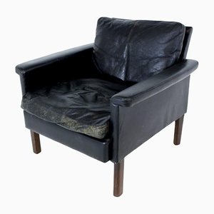 Leather Armchair from MIO, Sweden, 1960s