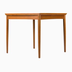 Danish Extendable and Reversible Side Table in Teak by Poul Hundevad for Hundevad & Co., 1960s