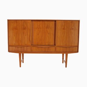 Danish Highboard in Teak by E. W. Bach for Sejling Skabe, 1950s