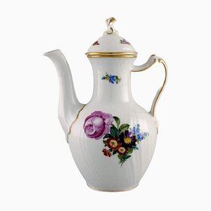 Cafetera sajona de porcelana pintada a mano de Royal Copenhagen