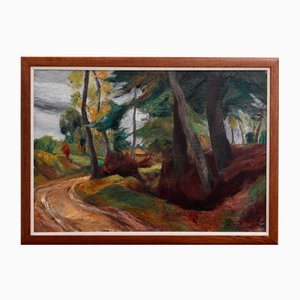 Charles Kvapil, Paysage, 1928, Huile sur Toile, Encadrée