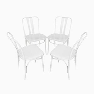 White Lena Chairs, 1970s, Set of 4