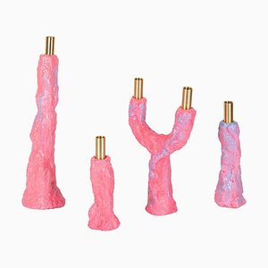 Plastic-Doh Kerzenhalter von Sara Regal, 4er Set