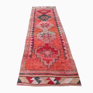Türkischer Vintage Teppich Läufer