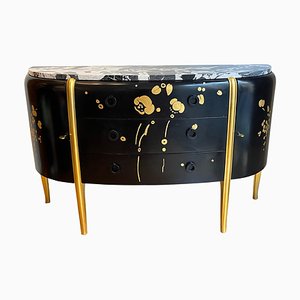 Art Deco French Lacquered Commode by Michel Dufet, 1920s