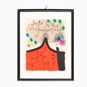 Joan Miró, vol. 1 sobre, 1972, Litografía