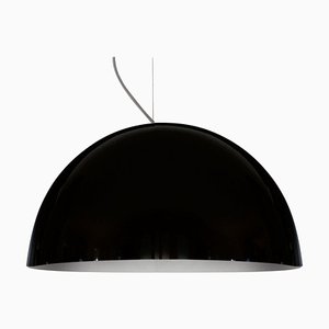 Black Sonora 490 Suspension Lamp by Vico Magistretti for Oluce