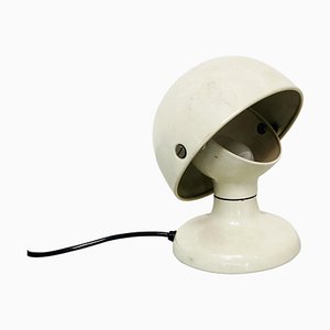 Lámpara de mesa Jucker italiana Mid-Century de metal blanco de Tobia Scarpa para Flos, 1963