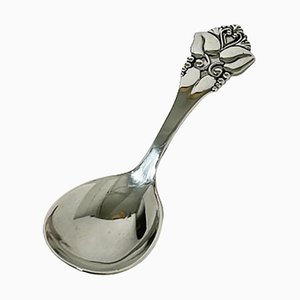 Small Danish Silver Tea Spoon by Johannes Siggaard, 1947