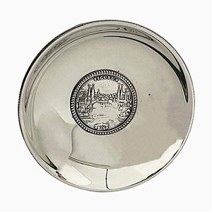 Small Swiss-Republic of Zurich Silver Coin Dish