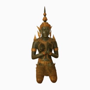 Large Buddhist Deity Sculpture, Bronze