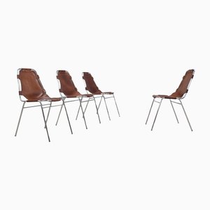Les Arcs Chairs by Charlotte Perriand, 1960s, Set of 4