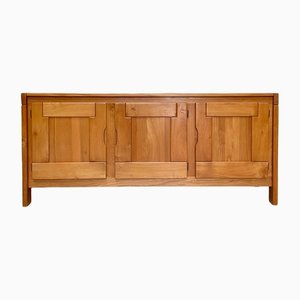 Sideboard in Solid Elm from Maison Regain, 1980s