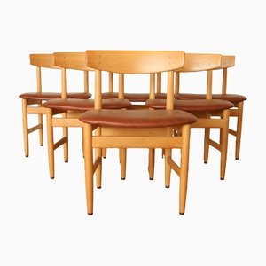 Oak Dining Chairs by Børge Mogensen for Karl Andersson & Söner, Set of 6