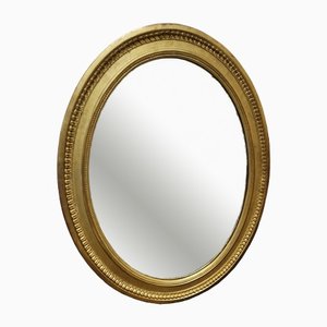 Louis Philippe Golden Leaf Oval Mirror