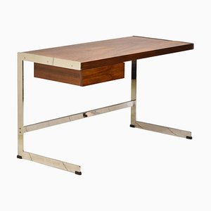 Mid-Century Rosewood & Chrome Desk by Richard Young for Merrow Associates