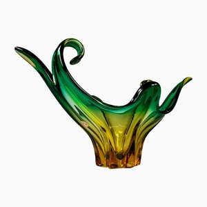 Vintage Murano Glass Fruit Bowl, 1950s