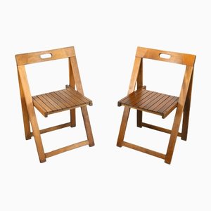 Vintage Trieste Folding Chairs by Aldo Jacober, Set of 2