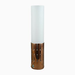 Copper and Glass Table Lamp for Asea Belysning Sweden