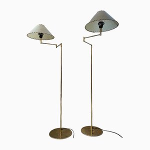 Brass Floor Lamp, 1970s, Set of 2