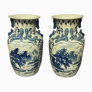 Vasi in porcellana, Cina, anni '50, set di 2