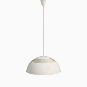 Large AJ Royal Pendant Lamp in White by Arne Jacobsen for Louis Poulsen, 1970s