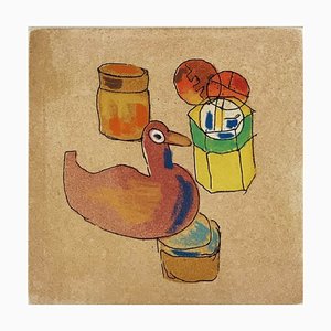 Tonino Guerra, L'ocone tra i barattoli, Etching & Aquatint