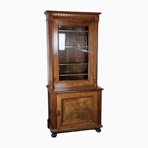 Antique Mahogany Display Cabinet, 1880s