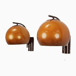 Mid-Century Wall Lamps, 1970s, Set of 2