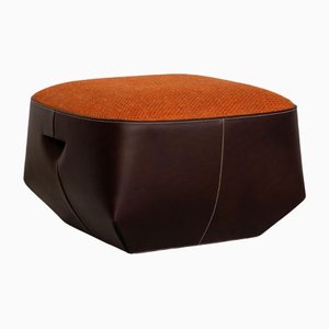 Tabouret Isa en Tissu Orange de Walter Knoll / Wilhelm Knoll