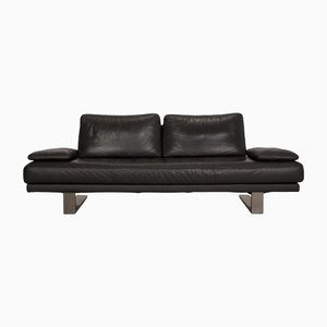 Graues 6600 Drei-Sitzer Ledersofa von Rolf Benz