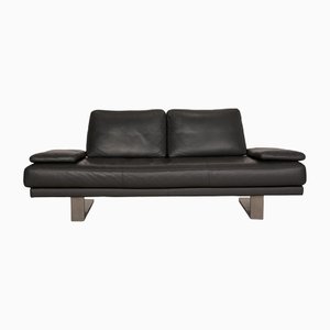 Gray Leather 6600 Three-Seater Couch by Rolf Benz