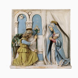 Painted Terracotta Annunciation