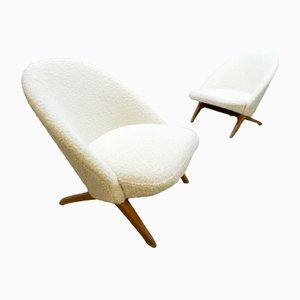 Vintage Dutch Design ‘Congo’ Easy Chairs by Fauteuils Theo Ruth for Artifort