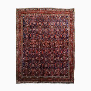 Dark Blue Floral Bidjar Rug