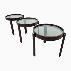 Vintage Trittico Side Tables from Porada, 1970s, Set of 3