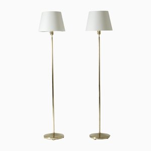 Brass Floor Lamps from ASEA, Set of 2
