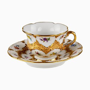 Cup with Saucer from Meissen, Set of 2