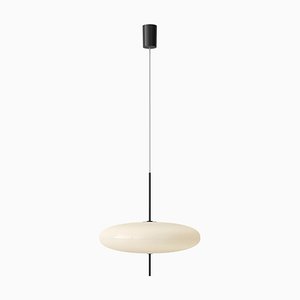Model 2065 Lamp with White Diffuser and Black Hardware by Gino Sarfatti
