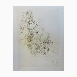Hans Bellmer, Bicycle, 1970, Etching and Aquatint