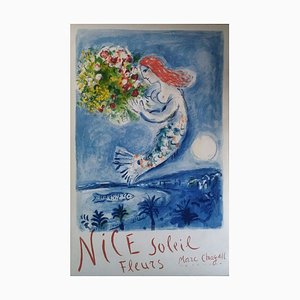 Marc Chagall, Baie Des Anges, 1962, Original Lithographic Poster