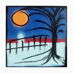 Hayvon, Winter and Sun, 2021, Mixed Media on Canvas