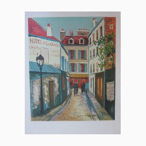 After Utrillo Maurice, The Courtyard Hotel, Lithographie