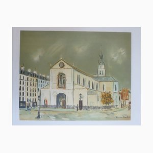 After Utrillo Maurice, The Church Lithograph