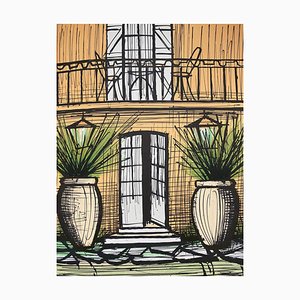 Bernard Buffet, Entrance to the Residence, Original Lithograph