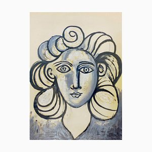 Pablo Picasso, Portrait of Françoise Gilot, 1954, Lithographie