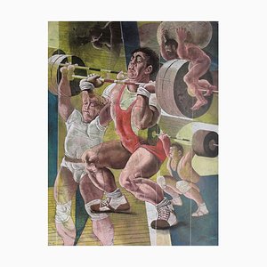 Hans Erni, Weightlifting, Print