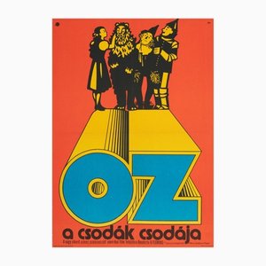 Ungarisches Filmplakat Der Zauberer von Oz, 1970er