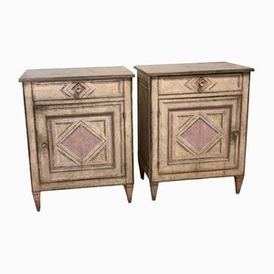 Neoclassical Painted Cabinets, Set of 2